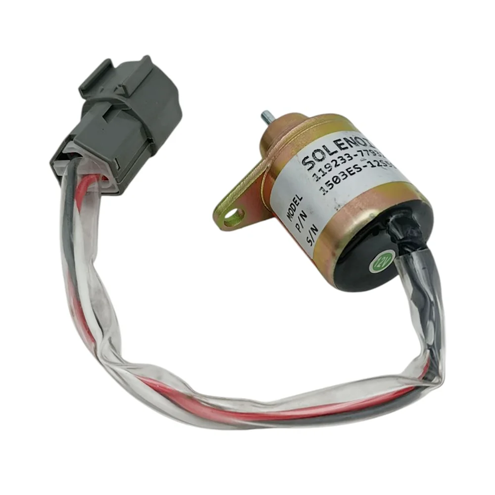 119233-77931 11923377931 Solenoide de Corte de Combustible 12V para Motor Yanmar 3TNV88 4TNV88 3TNV76 3D88E 4TNV84T